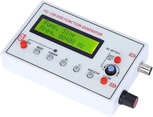 Miniatura 8 de Generador de funciones -FG-100 DDS Generador de funciones Seno Frecuencia 1HZ‑500KHz Contador Fuente de Señal Generador Medidor