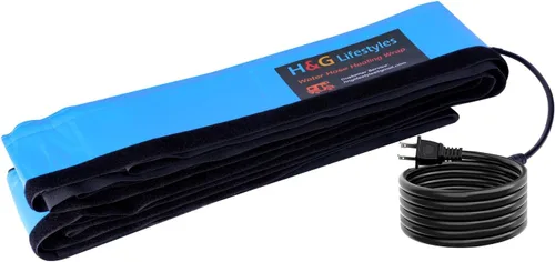 Miniatura 2 de H&G Lifestyles: Funda para manguera de agua para RV de 25 pies con calefacción, cubierta calefactora para manguera de jardín, aislamiento invernal