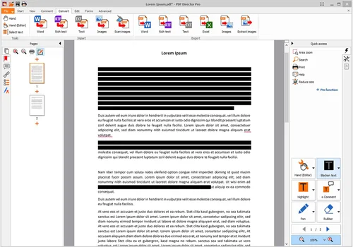Miniatura 3 de easyPDF - merges PDF files - splits PDF documents - adds and deletes pages - PDF editing software compatible with Windows 11, 10, 8 , 7