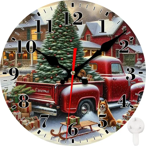 Miniatura 22 de Reloj de pared, astronauta y planetas espaciales, silencioso, sin tictac, funciona con pilas, redondo, decorativo, para interiores y exteriores