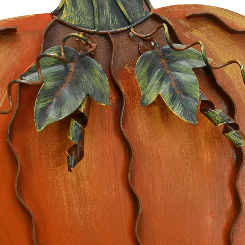 Miniatura 7 de Letreros de metal con estacas de calabaza, decoración de otoño, decoración decorativa de jardín, césped, calabazas, decoración de otoño al aire
