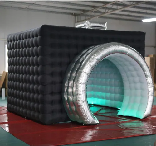 Miniatura 8 de SAYOK Cabina de fotos inflable con luces, tienda de campaña portátil en forma de cámara con forma de cubo con soplador, 11.5 x 9.2 x 8.2 pies