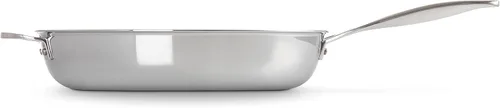 Miniatura 3 de Le Creuset Sartén antiadherente de acero inoxidable de tres capas de 12.5 pulgadas con mango auxiliar