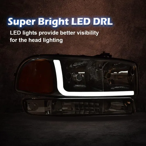 Miniatura 4 de PIT66 Conjunto de faros delanteros LED DRL compatible con Chevy Colorado GMC Canyon 2004-2012/2006 Isuzu i-280 i-350/07-08 Isuzu i-290 i-370