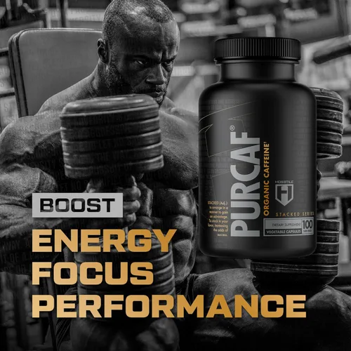 Miniatura 3 de HOSSTILE PurCaf Cápsulas de cafeína orgánica, suplemento energético natural, sin choques ni nerviosismo, enfoque y energía antes del entrenamiento