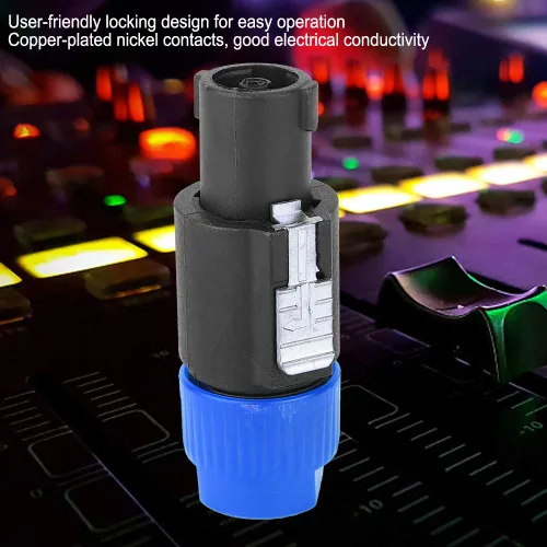 Miniatura 3 de Fydun 10PCS C NL4FC Conector de altavoz de audio, enchufe de 4 pines, azul