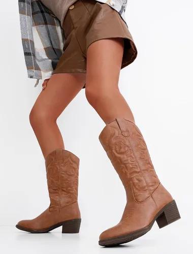 Miniatura 2 de Vepose Botas vaqueras 9801 hasta la rodilla para mujer