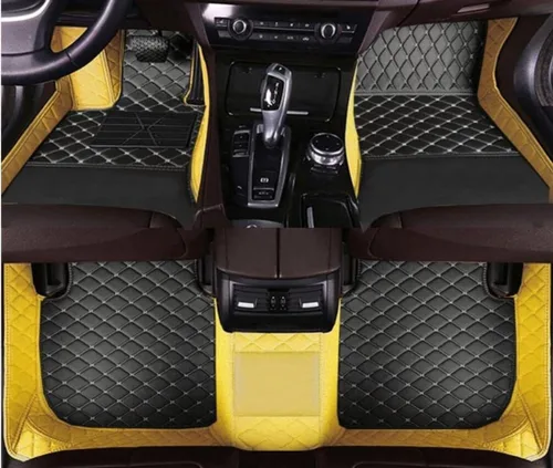 Miniatura 16 de Alfombrillas de cuero de lujo personalizadas para todo tipo de clima para el 99.99% de automóviles, SUV y camiones según el modelo automotriz Negro
