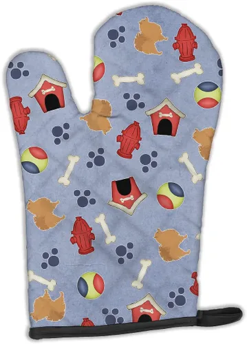 Miniatura 111 de Caroline's Treasures BB4872OVMT - Guante de horno de Navidad Affenpinscher resistente al calor, grueso para sartenes calientes y horno, manopla