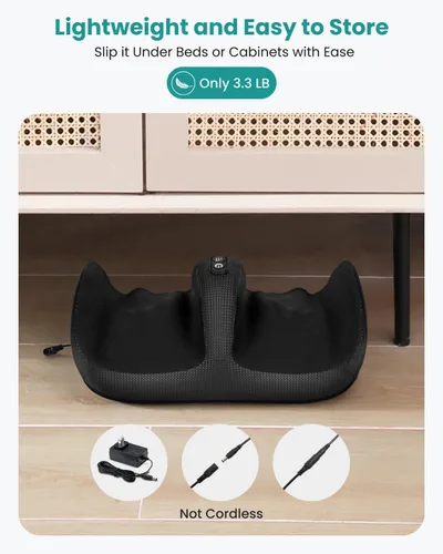 Miniatura 16 de Nekteck Masajeador de pies con calor y rodillo para pies, masajeador Shiatsu de pantorrilla y pierna para circulación y alivio del dolor