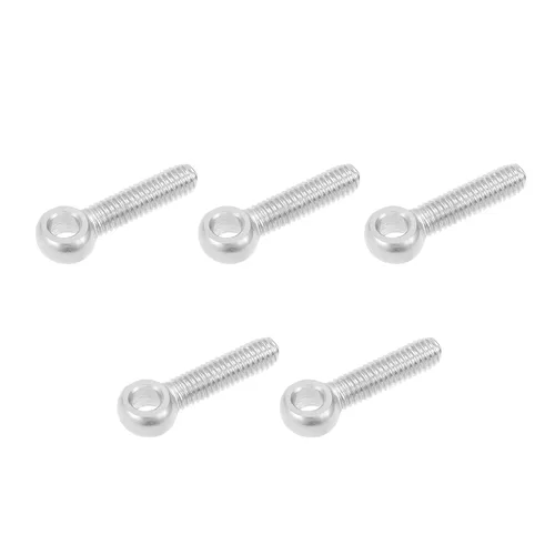 Miniatura 22 de METALLIXITY Perno de elevación oscilante de hombro (M6 x 0.787 in), 5 unidades, pernos de ojo de acero inoxidable 304, para renovación del hogar