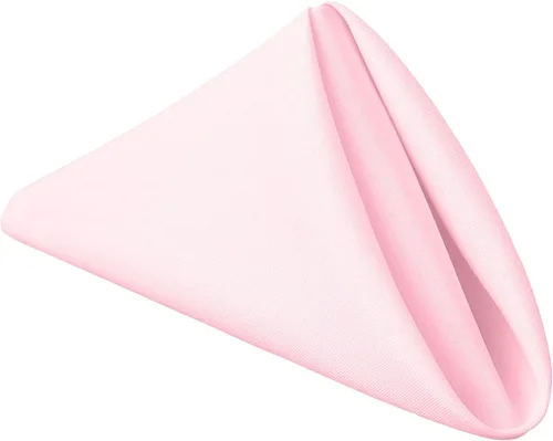 Miniatura 13 de Pomp Servilleta de tela de poliéster beige de 17 x 17 pulgadas (paquete de 12) Tela de fácil cuidado resistente a las arrugas y a las manchas