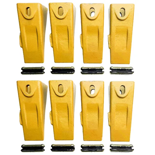 Miniatura 7 de Paquete de 3 dientes de cubo 6737325 con clavijas flexibles 6737326, dientes de cubo compatibles con estilo Bobcat para minicargadora