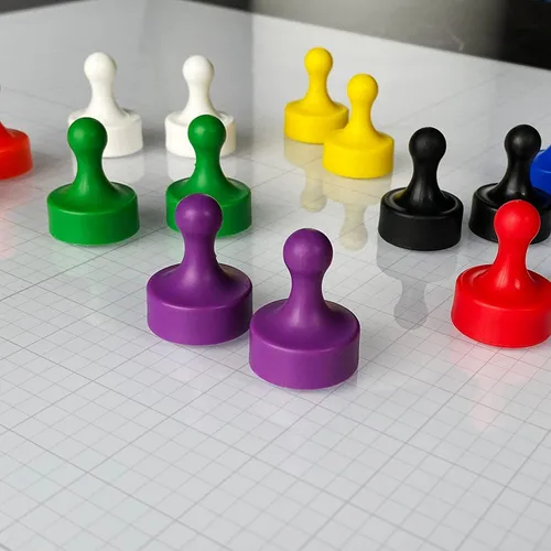 Miniatura 4 de GLASSBOARD STUDIO Potentes imanes de neodimio, en forma de peón, fuerte imán para nevera/refrigerador y pizarra blanca, ideal para oficina, cocina