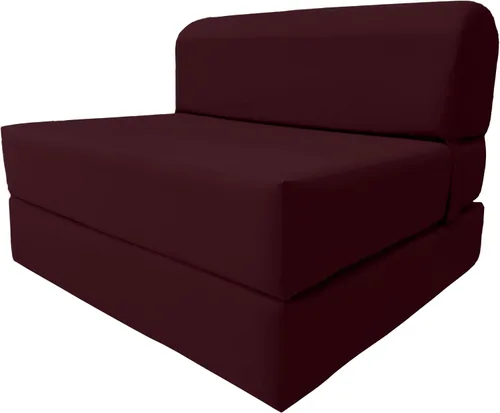 Miniatura 16 de D & D Futon Furniture Chair cama plegable de espuma, sofá de estudio, colchón de espuma doblado (6 x 36 x 70 pulgadas, azul real)