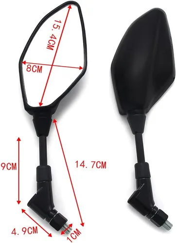 Miniatura 2 de Espejo retrovisor, los espejos de motocicleta son adecuados para Yamaha MT-03 para Yamaha MT-25, para Yamaha MT07 FZ07 / MT09 FZ09 2013-2016