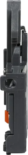 Miniatura 6 de 3 pares de dispositivos DTC de bloqueo frontal de plástico para cajones empotrados, color gris con tornillos incluidos