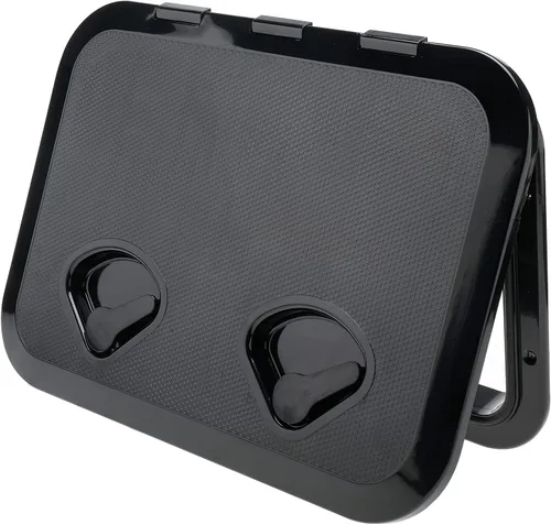 Miniatura 6 de Amarine Made Marine Deck Hatch Boat Deck Hatch Access Hatch & Lid 12-3/8" X 17-1/4" - White - 315mmx440mm Negro