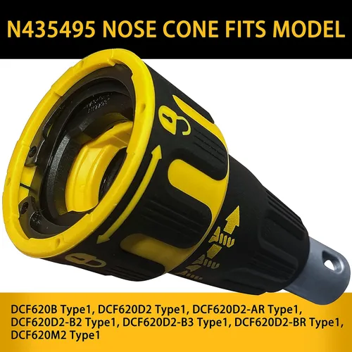 Miniatura 3 de N435495 Conjunto de cono de nariz para Dewalt Brushless Drywall Screwgun Nose Piece DCF620 DCF621 DCF620B DCF620D2 DCF620M2
