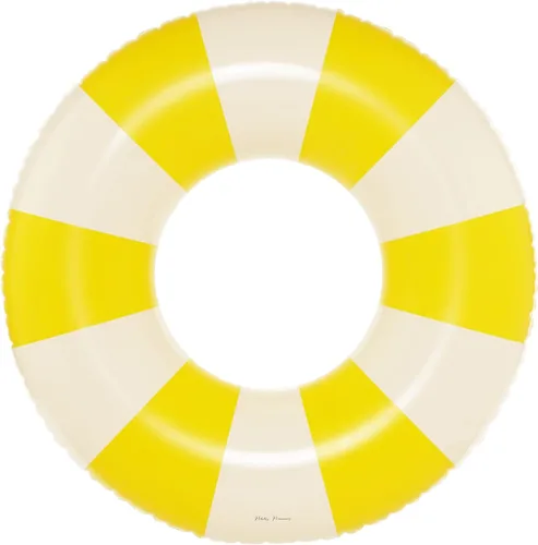 Miniatura 16 de Petites Pommes Flotador de piscina a rayas para niños y niños pequeños, tubo interior duradero, diseño de rayas clásico impreso a mano, dona