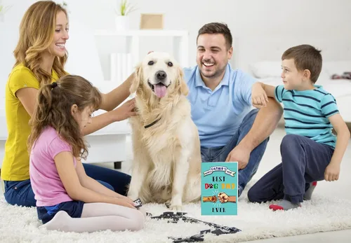 Miniatura 5 de D24TIME Divertida tarjeta del día del padre para perro papá, tarjeta del día del padre de 4 x 6 pulgadas para hombres, tarjetas con sobre de perro