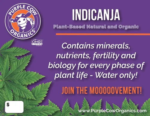 Miniatura 2 de Purple Cow Organics IndiCanja 1 pie cúbico Bolsa, Tierra de Vida Orgánica, Suelo Super Orgánico Limpio y Natural a Base de Plantas con Solo Agua
