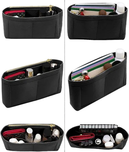 Miniatura 5 de Inserto de bolso pequeño para bolsa de hombro GG Marmont Matelasse paquete de 2 organizador de fieltro con cremallera compra 1 y obtén 1 bolsa