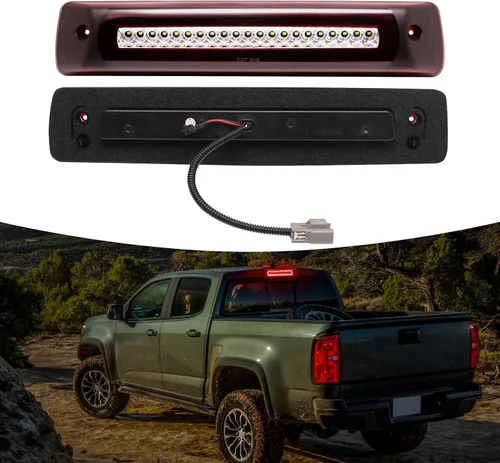 Miniatura 4 de Tercera Luz de Freno LED Compatible con Colorado Canyon 2015-2022, Reemplazo de Tercera Luz de Freno Estroboscópica F1, Luz de Parada de Montaje