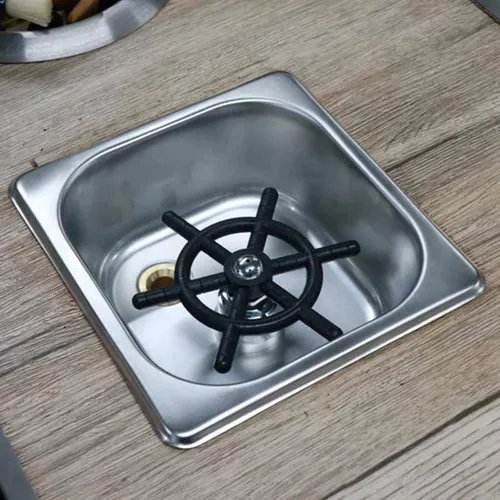 Miniatura 5 de Enjuagadora de vasos, accesorio para fregadero, enjuague de vidrio de acero inoxidable para fregadero de cocina, taza automática para bar, pub
