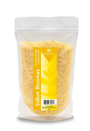 Gránulos de cera de abejas amarillas de 2 libras a granel 100% puro y natural, triple filtrado para el cuidado de la piel, cara, cuerpo y cabello,