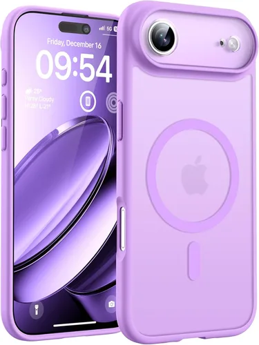 Miniatura 102 de TOCOL Funda magnética 3 en 1 para iPhone 14 Pro, mejorada [protección completa de cámara] con 2 protectores de pantalla, funda de grado militar Azul