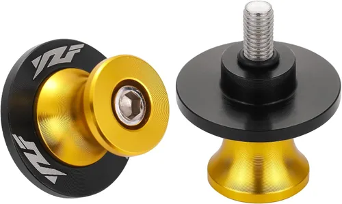Miniatura 5 de 2 piezas de carretes de brazo oscilante para motocicleta para Yamaha YZF R1 R3 R6 R6S R25 R15 R125 600R de aluminio (negro)