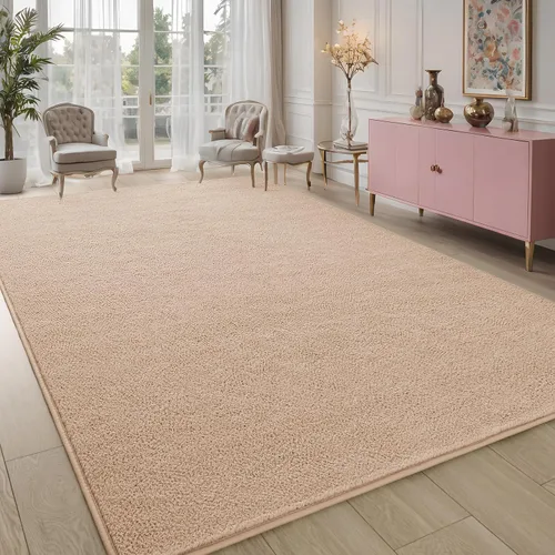 Miniatura 7 de Pettop - Alfombras para dormitorio y sala de estar, 6x9 Beige alfombras de espuma de memoria espesada para interiores, alfombra moderna estética