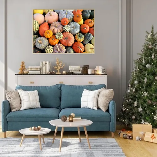 Miniatura 4 de Rompecabezas para adultos de 1000 piezas, calabaza colorida con póster entrelazado perfectamente letra en la parte posterior sin polvo, juguete