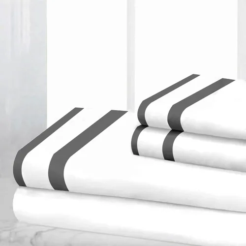 Miniatura 21 de SGI bedding Sábanas 100% algodón egipcio tamaño individual – Sábanas refrescantes, ropa de cama blanca suave y transpirable, ropa de cama de lujo