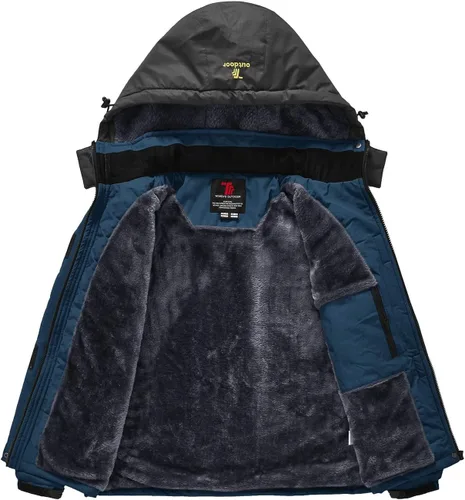 Miniatura 4 de Rdruko Chaqueta de esquí impermeable para mujer, resistente al viento, para snowboard, trabajo, para uso en invierno