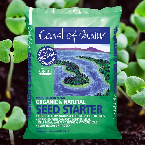 Miniatura 2 de Coast of Maine, 16qt (paquete de 10) mezcla de isla de brote, iniciador de semillas orgánicas y naturales para germinación de semillas y esquejes