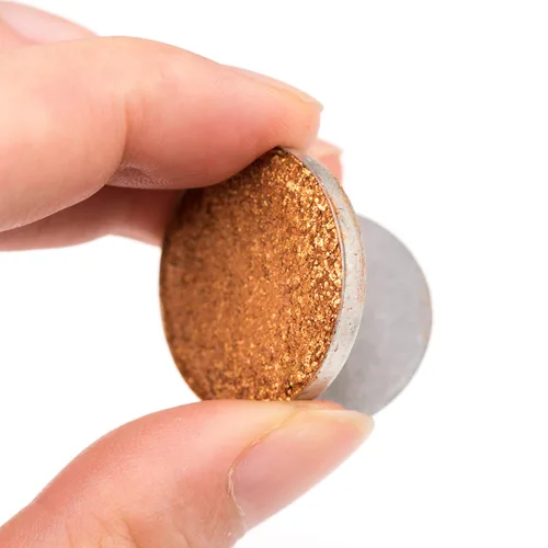Miniatura 4 de Allwon 100 calcomanías de metal para paleta magnética vacía sombra de ojos paleta de maquillaje + espátula de depósito