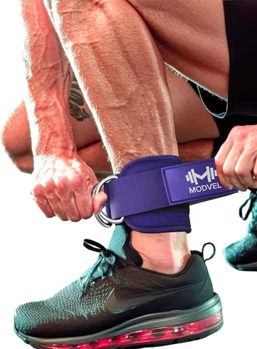 Miniatura 32 de Modvel Gym Ankle Strap for Cable Machines – Glute & Leg Kickback Ankle Straps for Gym Workouts – Adjustable, Padded Support for Strength Training