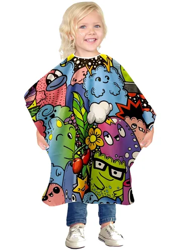 Betty Dain Little Friends - Capa de corte de pelo para niños, 30 pulgadas de ancho x 36 pulgadas de largo, perfecta para niños y niñas, 100%