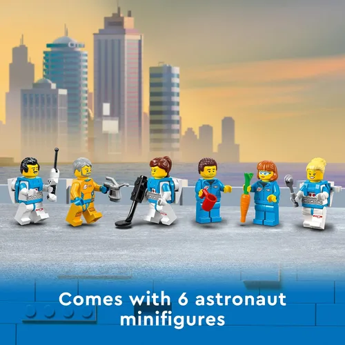 Miniatura 5 de LEGO City Lunar Research Base - Juguete espacial para niños que aman el espacio 60350, inspirado en la NASA Lunar Lander, Rover y Moon Buggy con 6