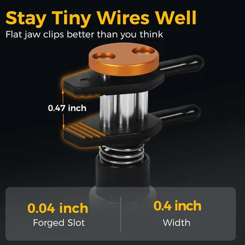 Miniatura 3 de Abrazadera de manos auxiliares de metal, soporte de soldadura de tercera mano ajustable para electrónica, manualidades DIY, manualidades, joyería