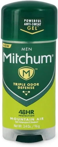 Mitchum Antitranspirante y desodorante, gel de potencia, aire de montaña, 3.40 onzas (paquete de 24)