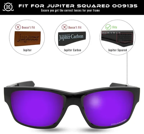 Miniatura 3 de Lentes de repuesto para gafas de sol Oakley Jupiter Squared OO9135 polarizadas