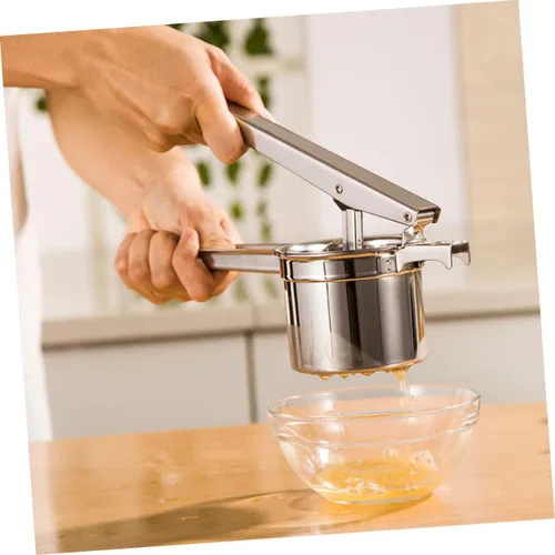Miniatura 5 de Cabilock Exprimidor manual de limón de acero inoxidable con mango largo para apretar sin esfuerzo y fácil limpieza para chefs caseros y cocinas