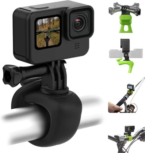 TELESIN Correa de montaje para cámara 360 Banda flexible envoltura para tubo de manillar de bicicleta y motocicleta, barra de rodillo, palo, poste,