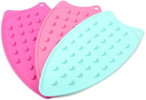 Miniatura 3 de Base de silicona para protección térmica caliente, soporte de hierro, almohadilla de planchado, almohadillas aislantes, color aleatorio