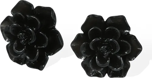 Miniatura 26 de Handmade Succulent Earrings 13mm Hypoallergenic 925 Sterling Silver Post Soft Ceramic Resin Stud Earrings for Women Sensitive Ears