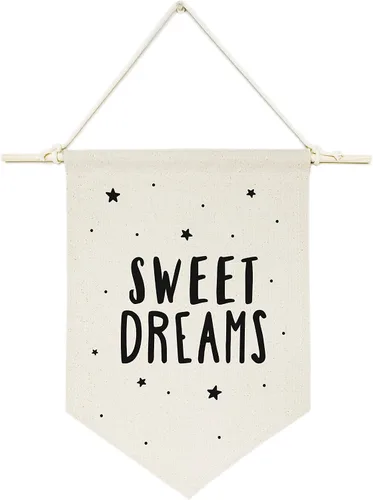 Miniatura 26 de The Cotton & Canvas Co. Cartel de lienzo colgante de pared con alfabeto para bebé, niña, bebé, guardería, habitación de adolescentes y niños