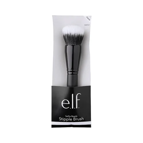 Miniatura 3 de e.l.f. Brocha de punteado abovedada, cepillo de maquillaje para mezclar el producto en la piel, crea un efecto de enfoque suave, fabricado